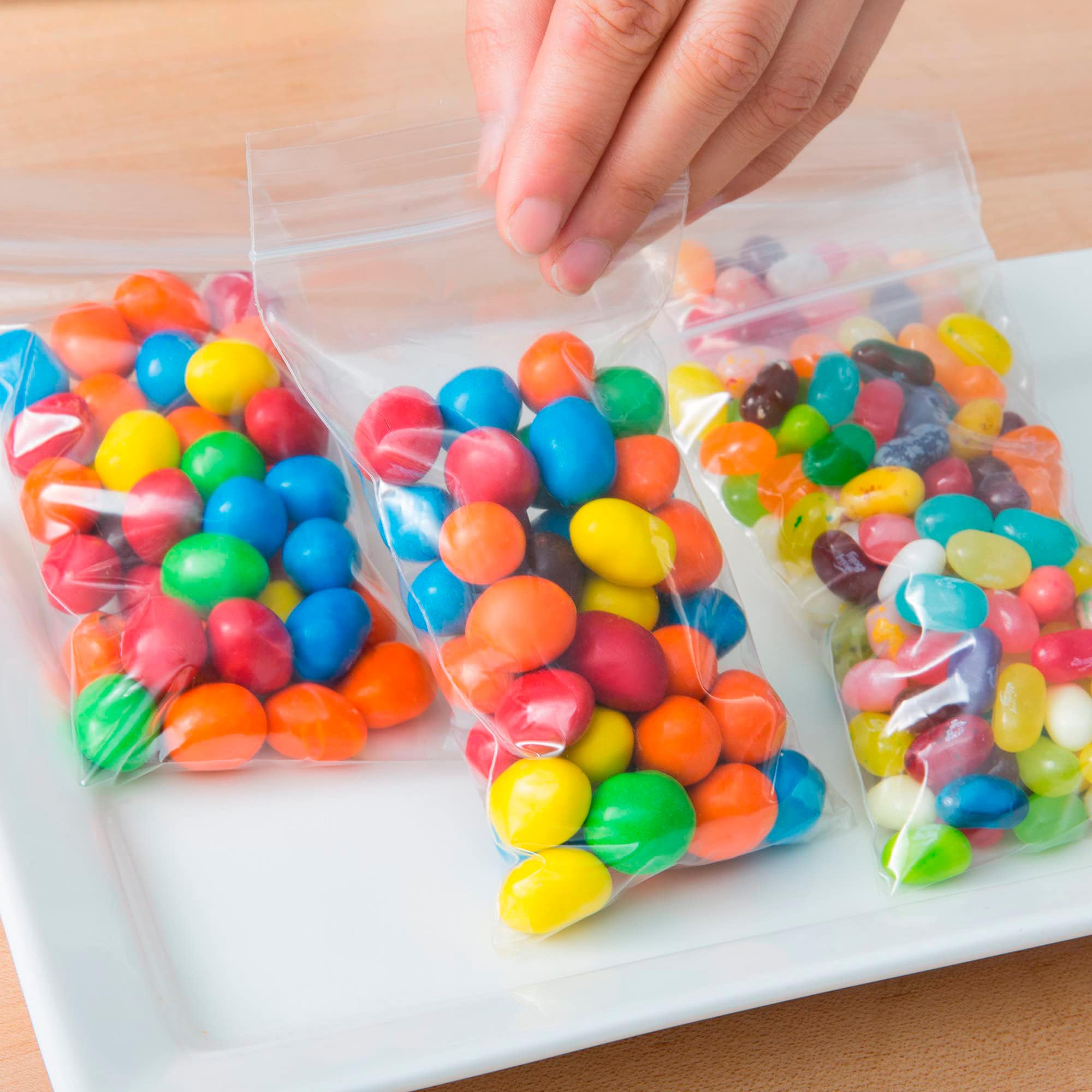 1000 Pack 3x6 Inch Clear Reclosable Plastic Zipper Bags - 2 Mil Thick Waterproof Resealable Poly Bags for Storage, Organizing Jewelry, Pills, Weed, Samples & Small Items - Perfect for Home, Office, Travel & Craft Use