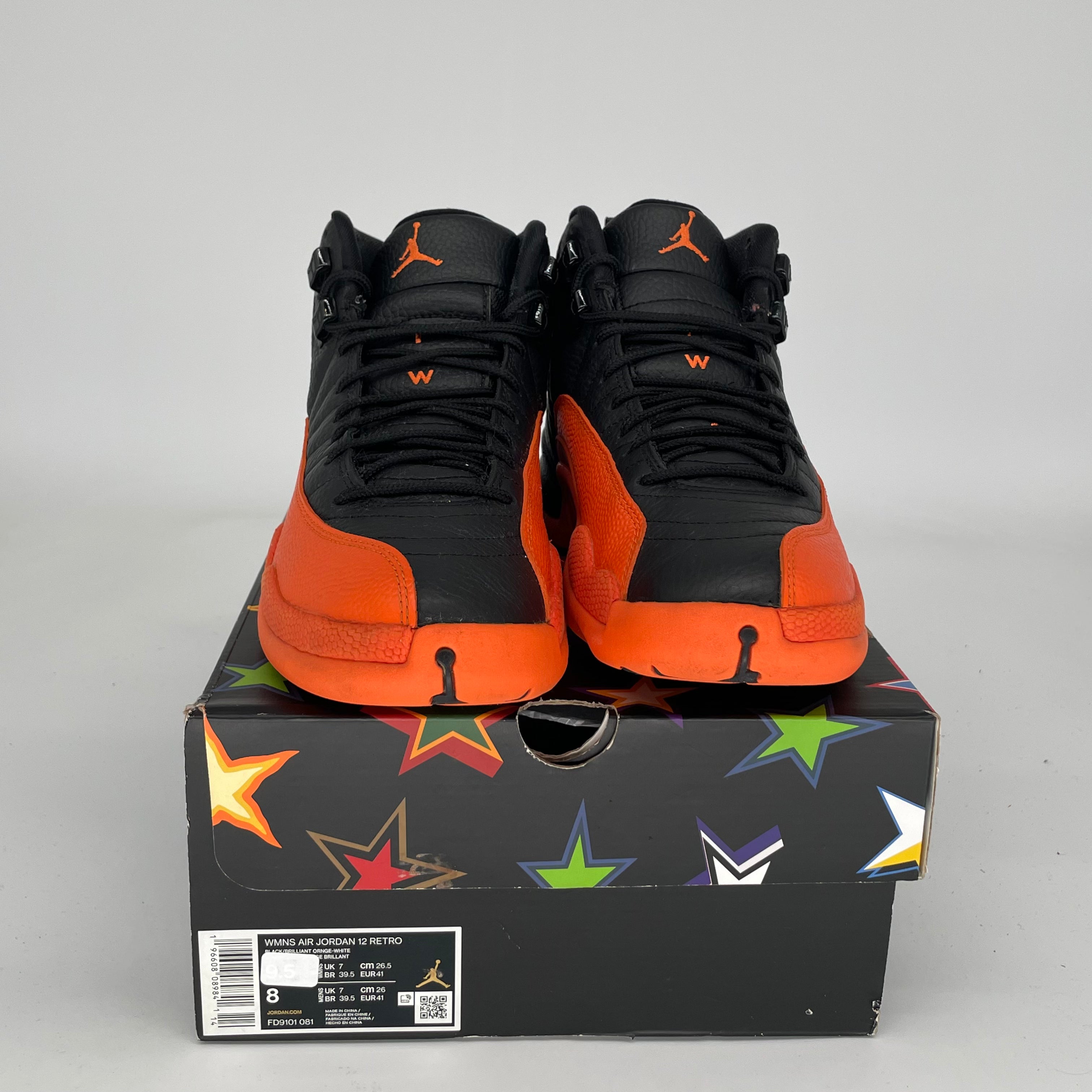 AIR JORDAN 12 WNBA All-Star Basketball Shoes - Brilliant Orange (Women's Size 8/9.5W) FD9101-081 | Perfect for Basketball Games, Streetwear & Sneaker Collection