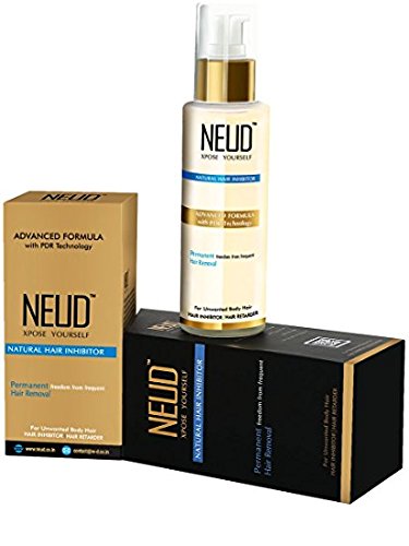 Natural Hair Growth Inhibitor for Permanent Hair Removal - Unwanted Body & Facial Hair Treatment for Men & Women (2-Pack) | At-Home Hair Reduction Solution for Smooth Skin