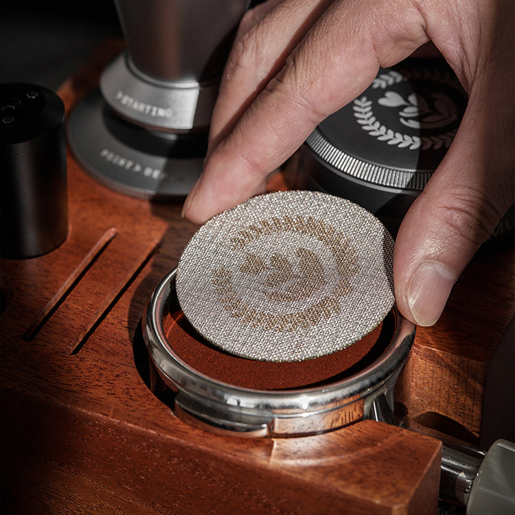 Premium Espresso Tamping Station with Built-in Organizer - Durable Coffee Bar Accessory for Home Baristas & Coffee Shops | Perfect for Espresso Preparation & Workspace Organization