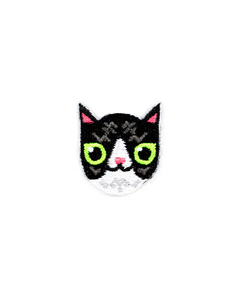 Black & White Cat Mini Sticker Patch - Cute Animal Decals for Laptops, Water Bottles & DIY Crafts - Perfect for Scrapbooking, Journaling & Personalizing Accessories