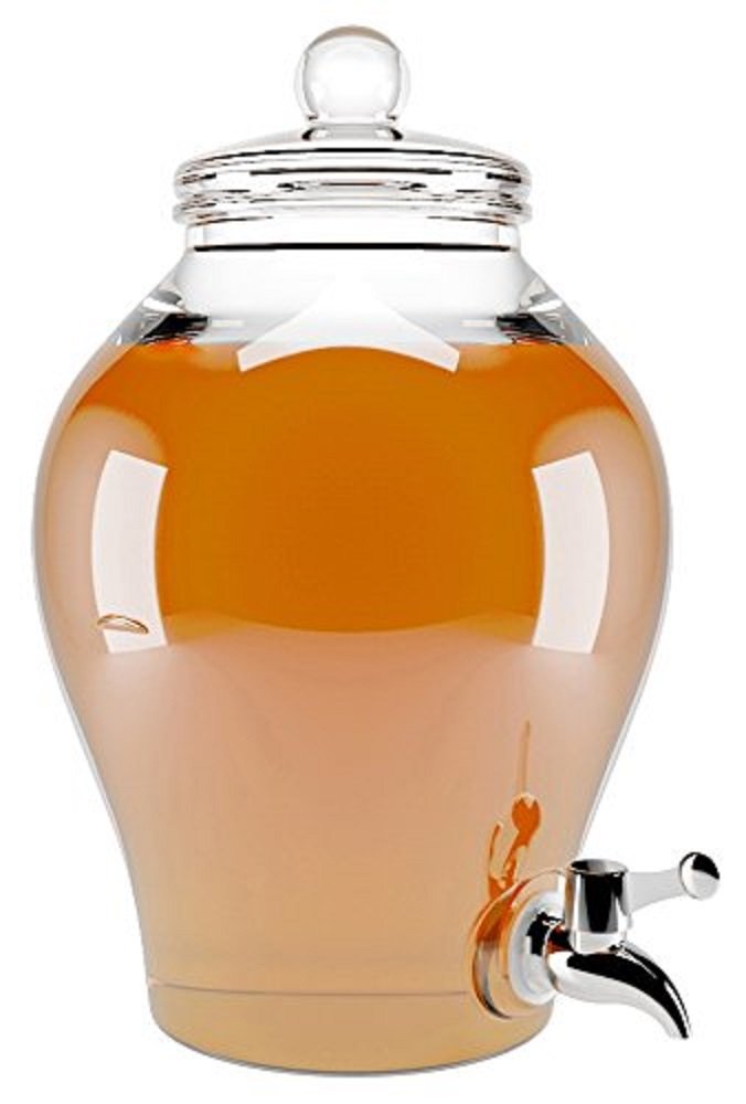 Premium Warming Gel Lubricant - Water-Based Personal Lube (5L Bulk) with Elegant Dispenser Jar - Long-Lasting Intimate Lubricant for Couples, Massage & Sensual Play
