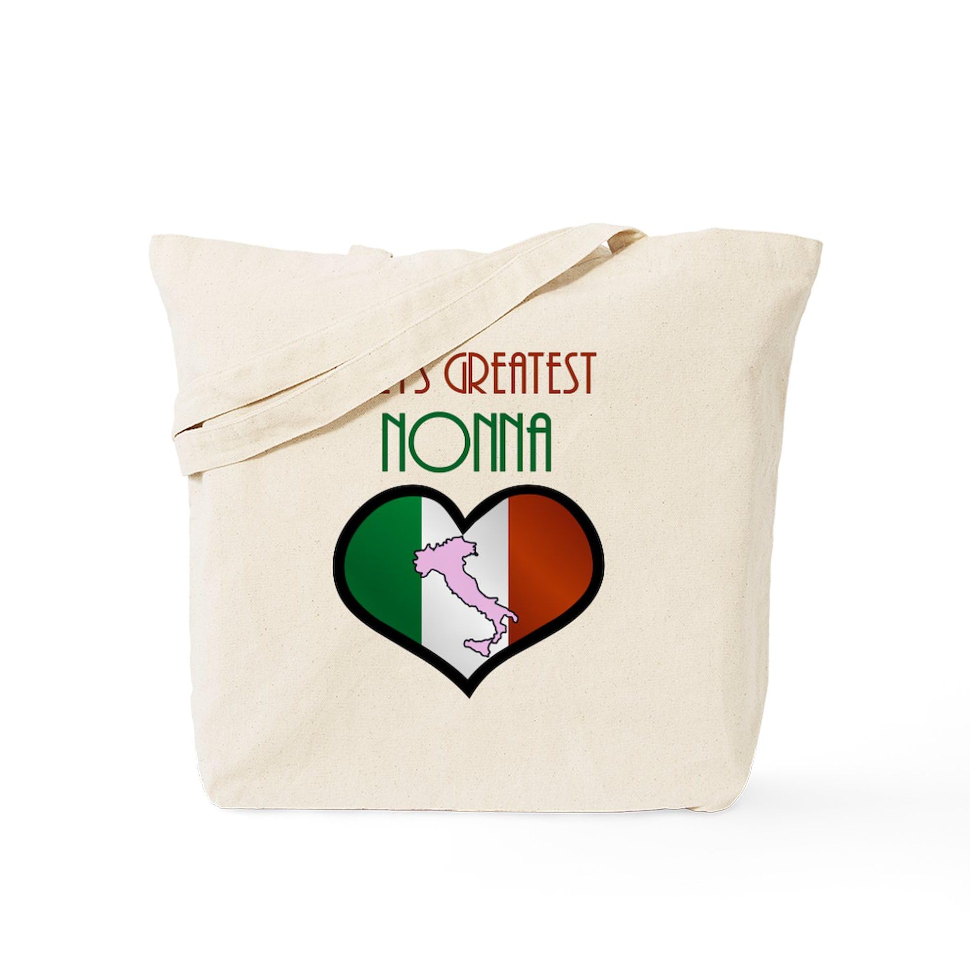 Best Nonna Tote Bag from Italy - Natural Canvas Reusable Shopping Bag for Groceries, Beach & Everyday Use | CafePress