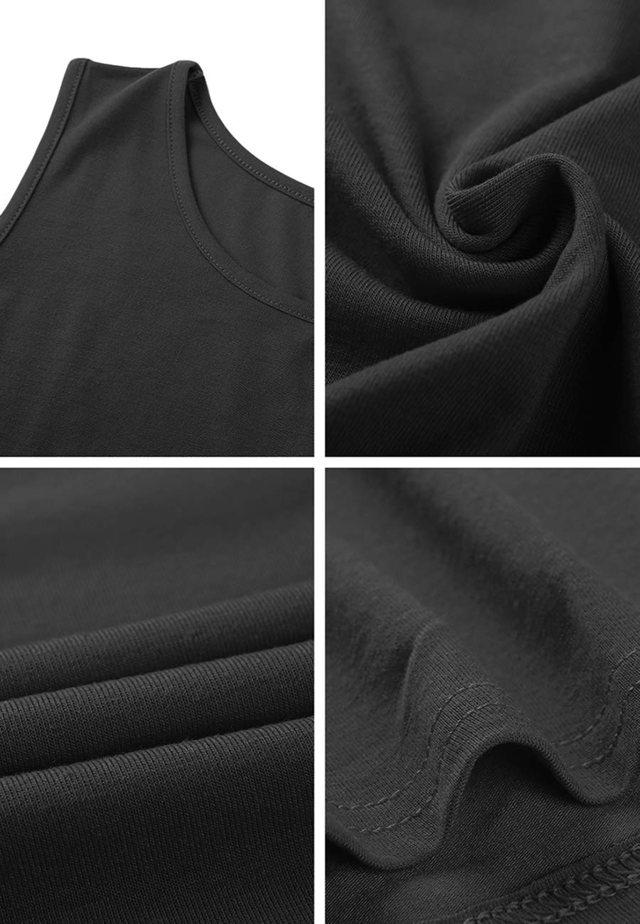 OMZIN Women's Sleeveless Swing Dress - Flared Tank Mini Dress with Pockets | Summer Casual Dress for Beach, Party & Vacation Outfits