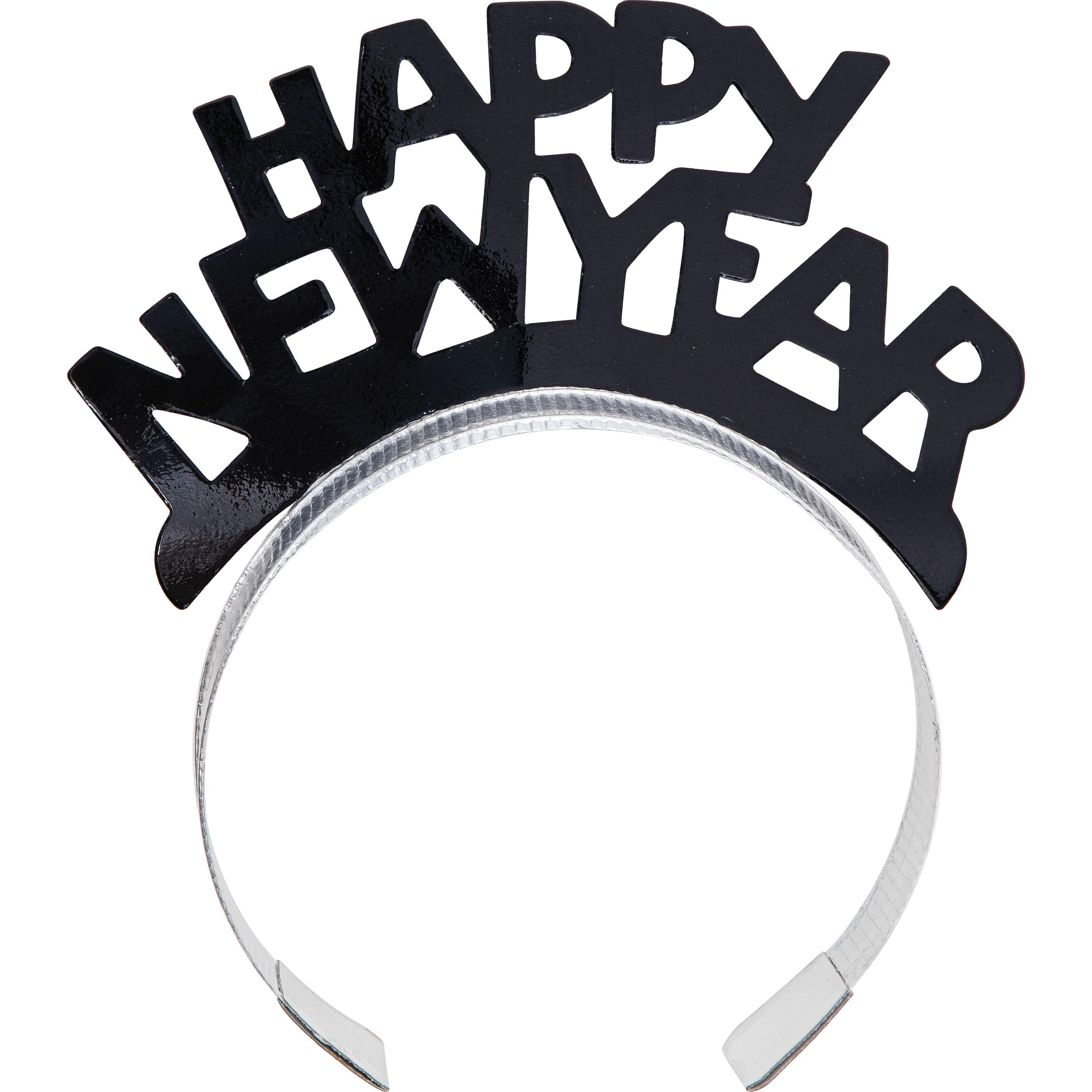 12-Pack Black Silver Gold New Year Party Wearables Kit for 4 People - Perfect for Holiday Celebrations, Family Gatherings & Festive Events