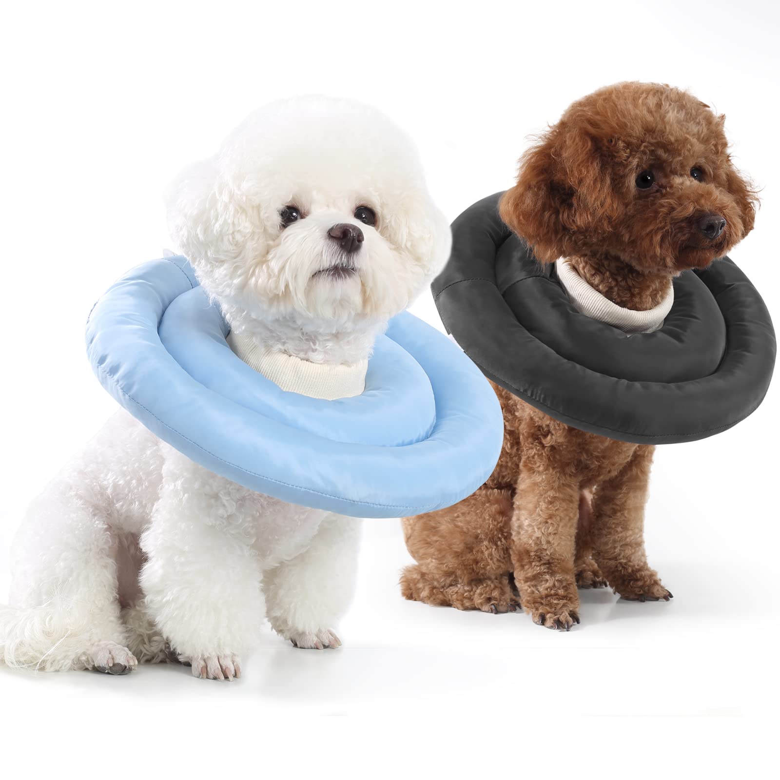 ANWA Soft Dog Cone for Small & Medium Dogs - Adjustable Post-Surgery Recovery Collar, Waterproof Pet E-Collar Alternative | Perfect for Wound Protection After Spay/Neuter Surgery