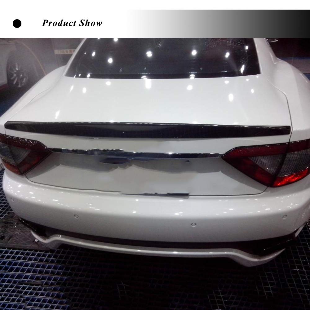 High-Performance Carbon Fiber Rear Spoiler for Maserati GranTurismo Coupe 2008-2011 | Lightweight Trunk Lid Wing | Non-Convertible Model | Enhances Aerodynamics & Sporty Look | Perfect for Racing, Car Shows & Street Performance Upgrades