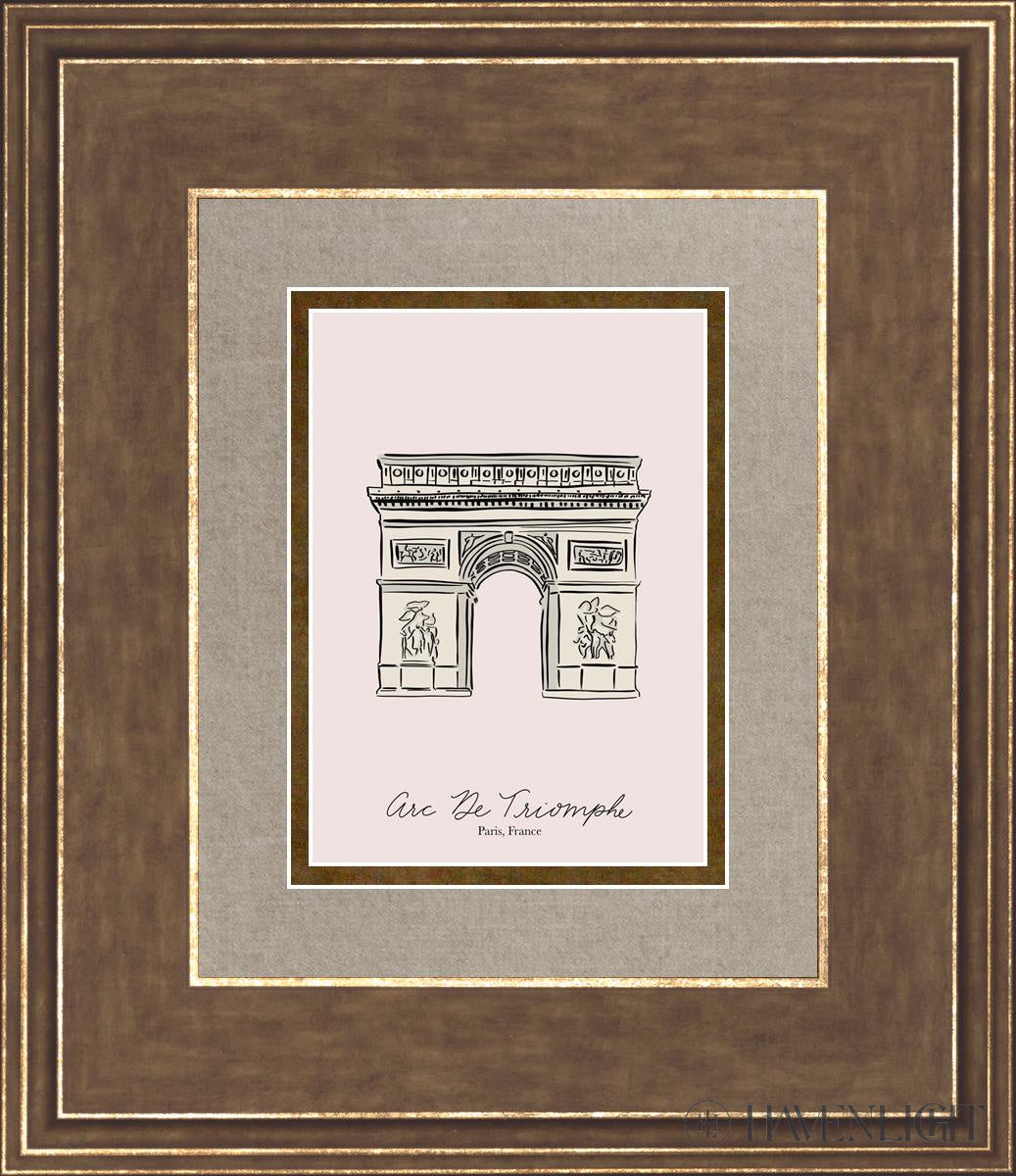 Arc De Triomphe Painting by Elise Gomez - Parisian Wall Art Decor for Living Room, Office & Gift Ideas