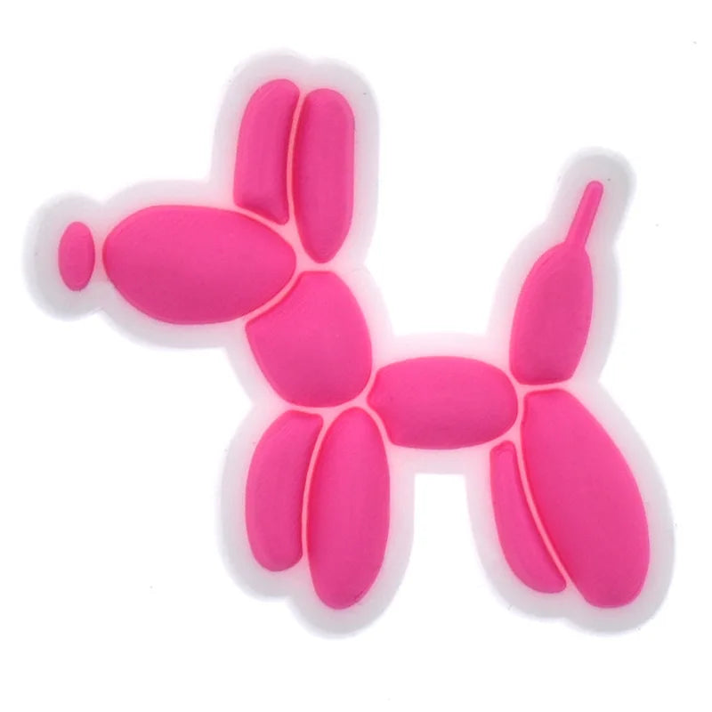 1Pcs PVC Pink Shoe Charms for Crocs - Cute DIY Accessories for Girls & Women - Perfect for Bracelets, Wristbands, Party Gifts & Jibbitz Decorations - Great for Birthday Parties, School Events & Fashion DIY Projects