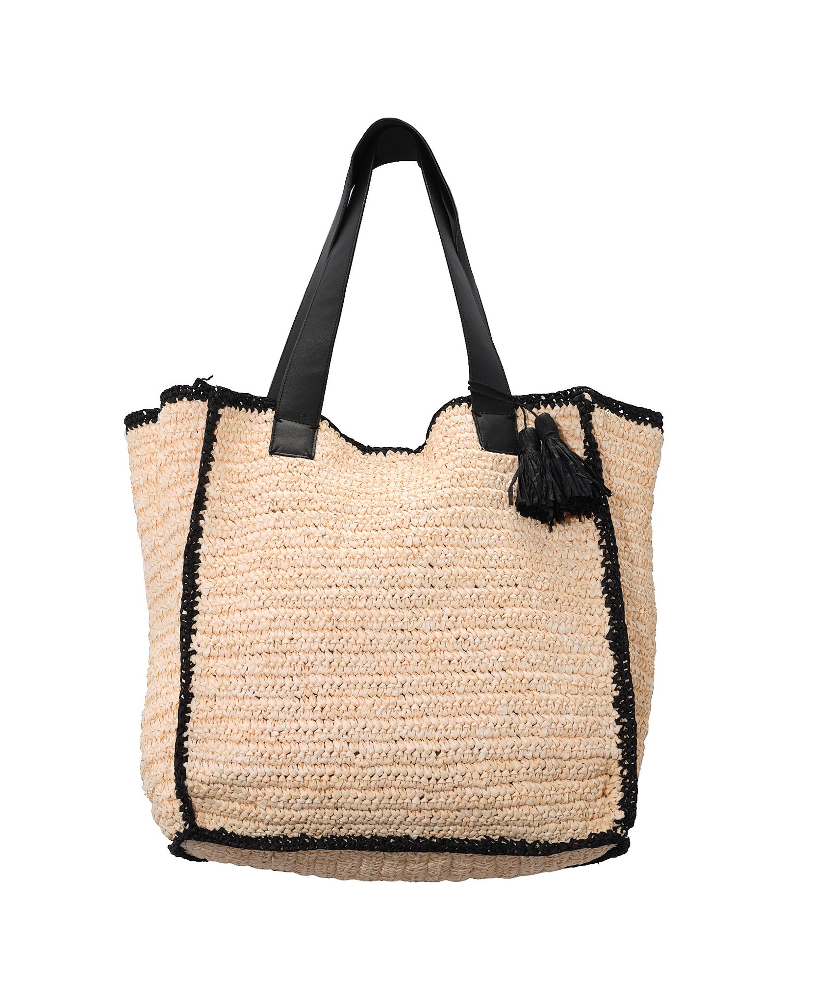 Handmade Crochet Beach Bag for Women - Large Boho Straw Tote with Pockets - Perfect for Pool, Vacation & Summer Outings