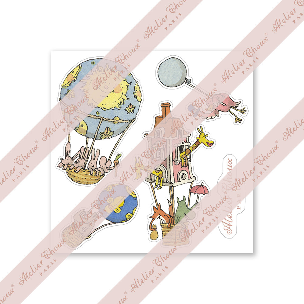 Atelier Choux Replaceable Wall Stickers - Pack of 40 Decorative Nursery Stickers for Baby Room & Kids Bedroom Decor - Perfect for Nursery Walls, Playrooms & Toddler Spaces