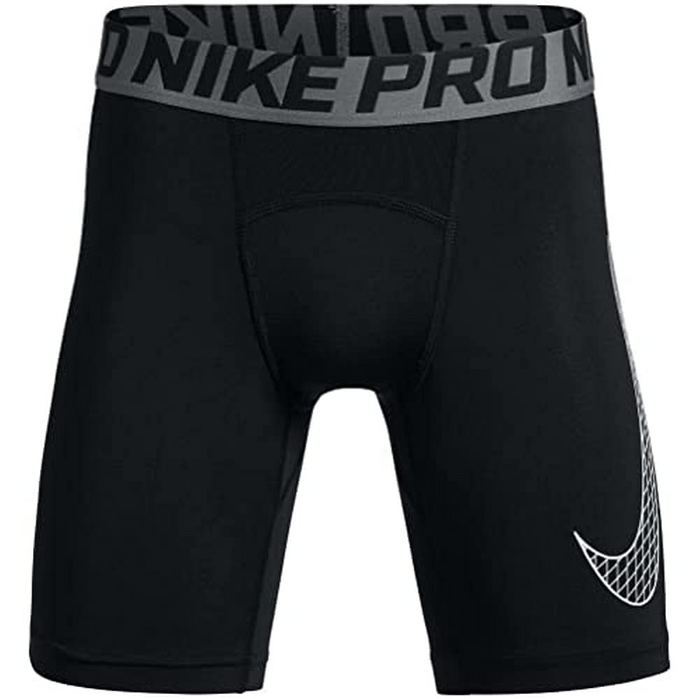 Nike Pro Cool Printed Compression Shorts for Boys - Moisture-Wicking, Breathable & Comfortable - Ideal for Running, Basketball & Gym Workouts