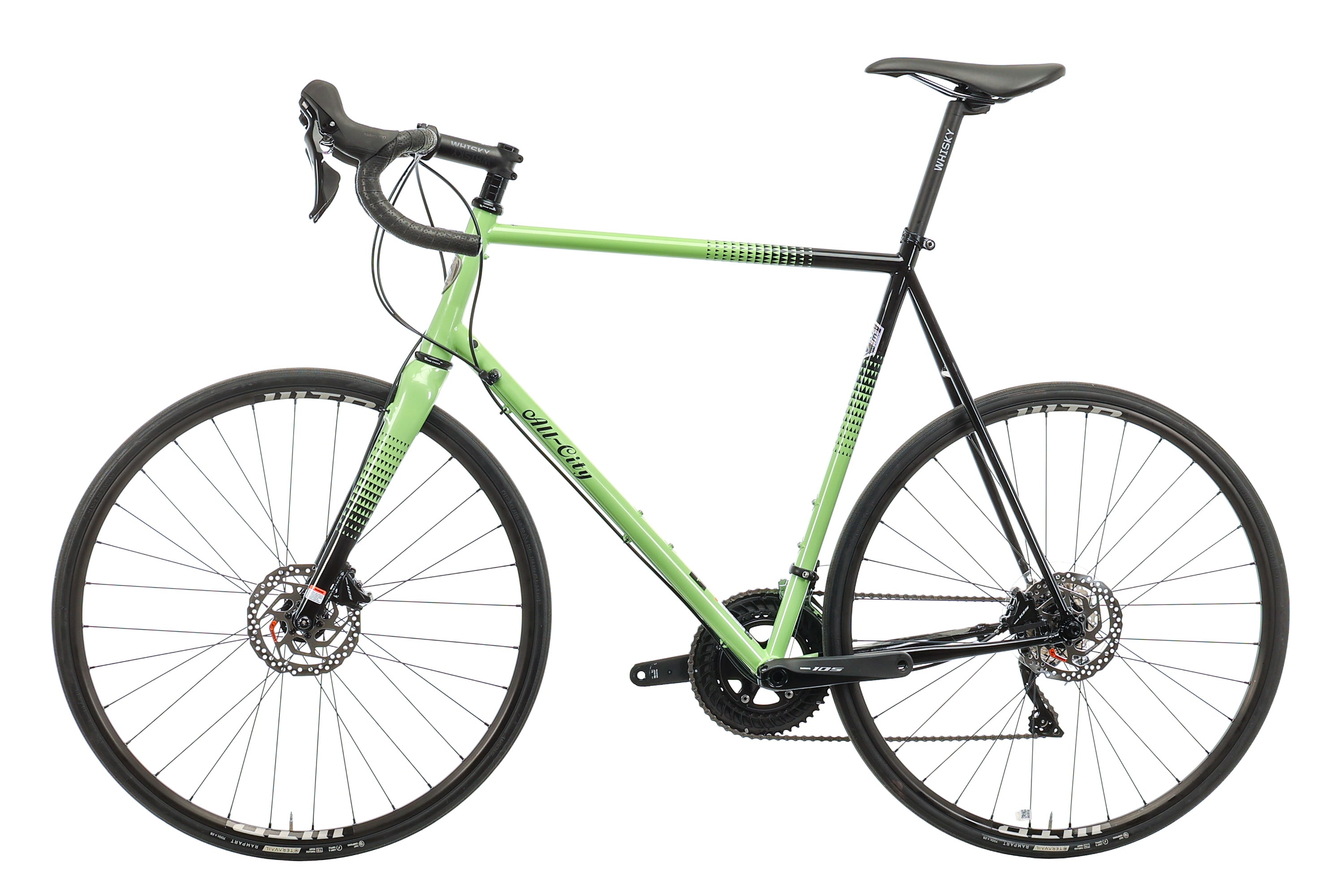 All City Zig Zag 105 Road Bike 2023 - 61cm Lightweight Aluminum Frame, Shimano 105 Groupset - Perfect for Commuting, Fitness & Long-Distance Cycling