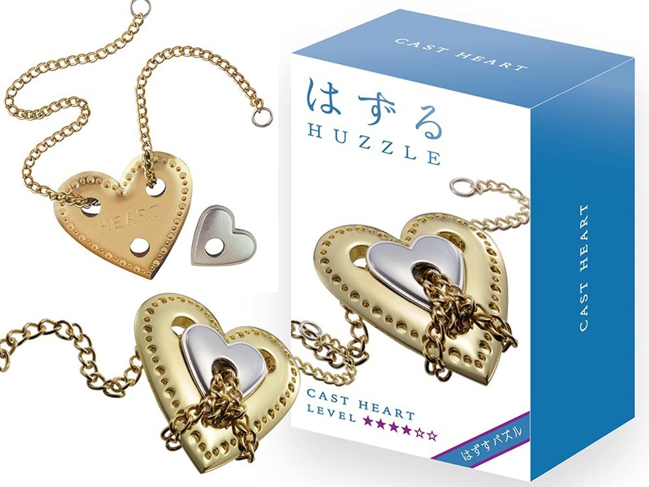 Hanayama Heart Puzzle - Brain Teaser Metal Puzzle for Adults & Teens - Perfect for Stress Relief, Gifts & Family Game Night
