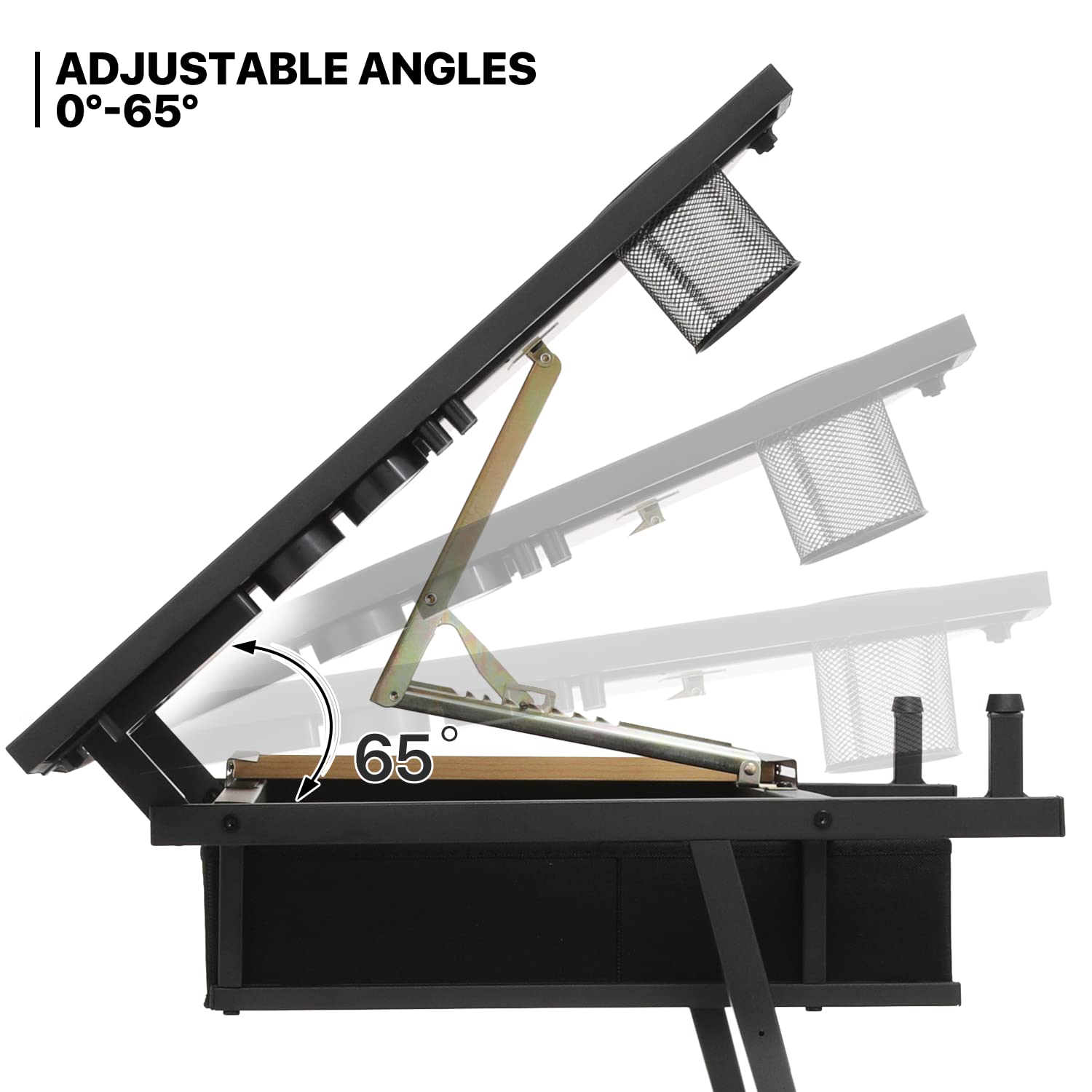 MoNiBloom Adjustable Drafting Table & Stool Set with Storage - Versatile Art Desk & Craft Center for Artists, Students & Hobbyists | Perfect for Home Studio, Office & Classroom Use