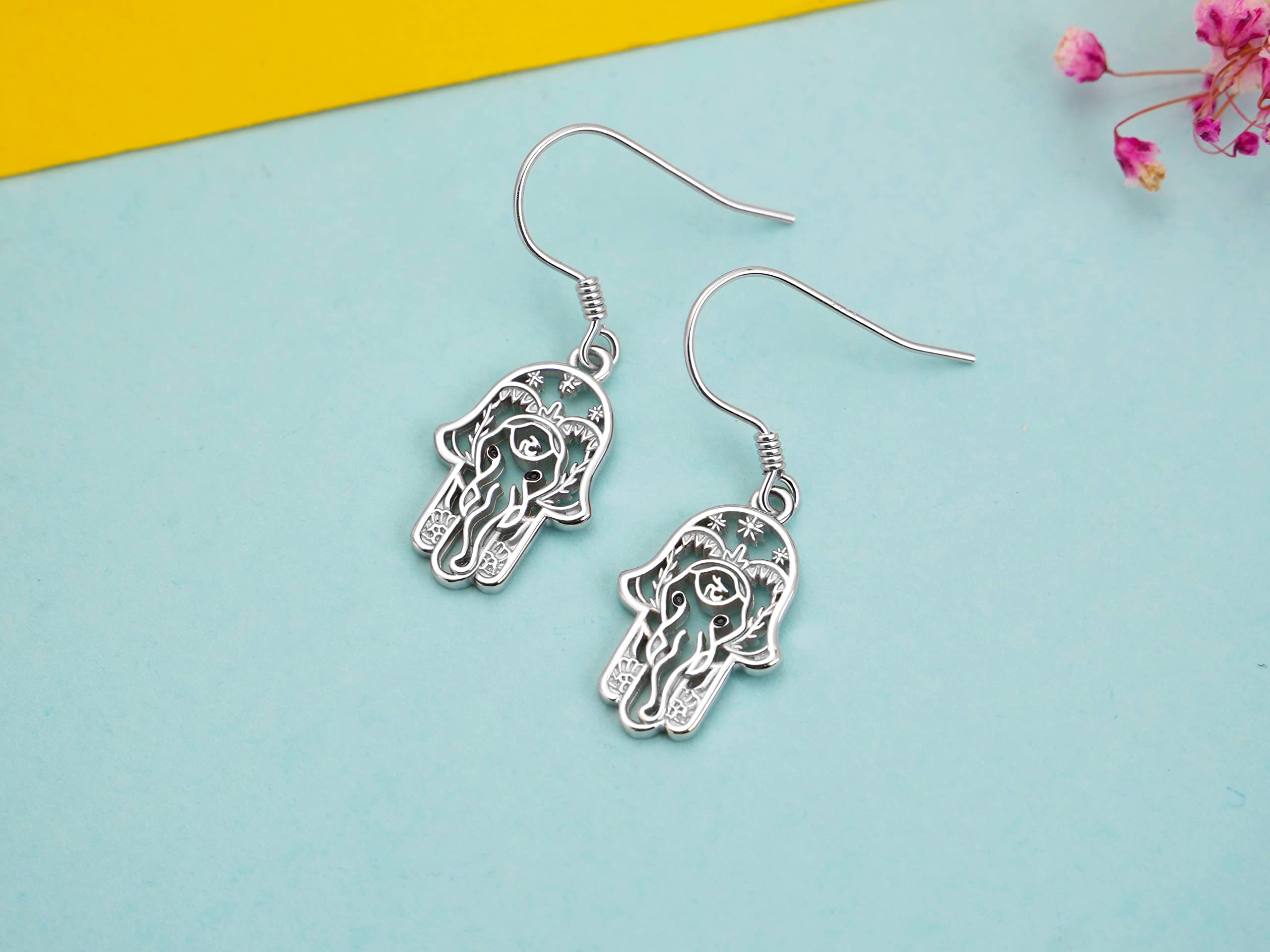 Sterling Silver Daisy Jellyfish Cross Celtic Knot Anchor Mushroom Drop Earrings - 925 Silver Hypoallergenic Dangle Earrings for Women, Perfect Christmas, Graduation & Birthday Gifts for Mom, Friends | Elegant Jewelry for Parties, Weddings & Everyday Wear