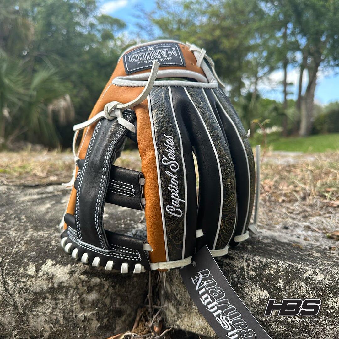 Marucci NightShift Nightcrawl 44A4 11.75 Inch Infield Baseball Glove - MFGNTSHFT 0205 | Premium Leather Glove for Infielders, Perfect for Practice & Games
