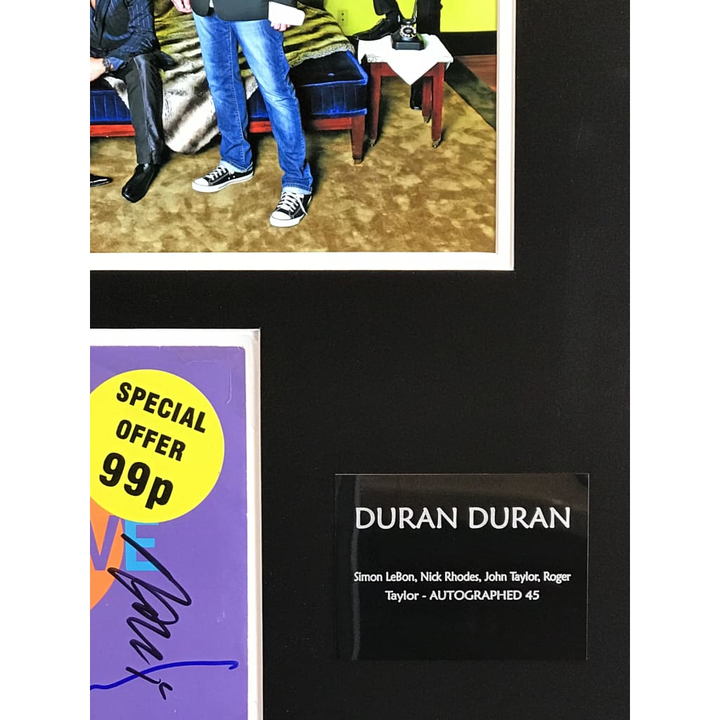 Duran Duran Autographed Memorabilia with JSA COA - Signed Collectible for Music Fans & Memorabilia Collectors - Perfect for Display in Home, Office or Music Room
