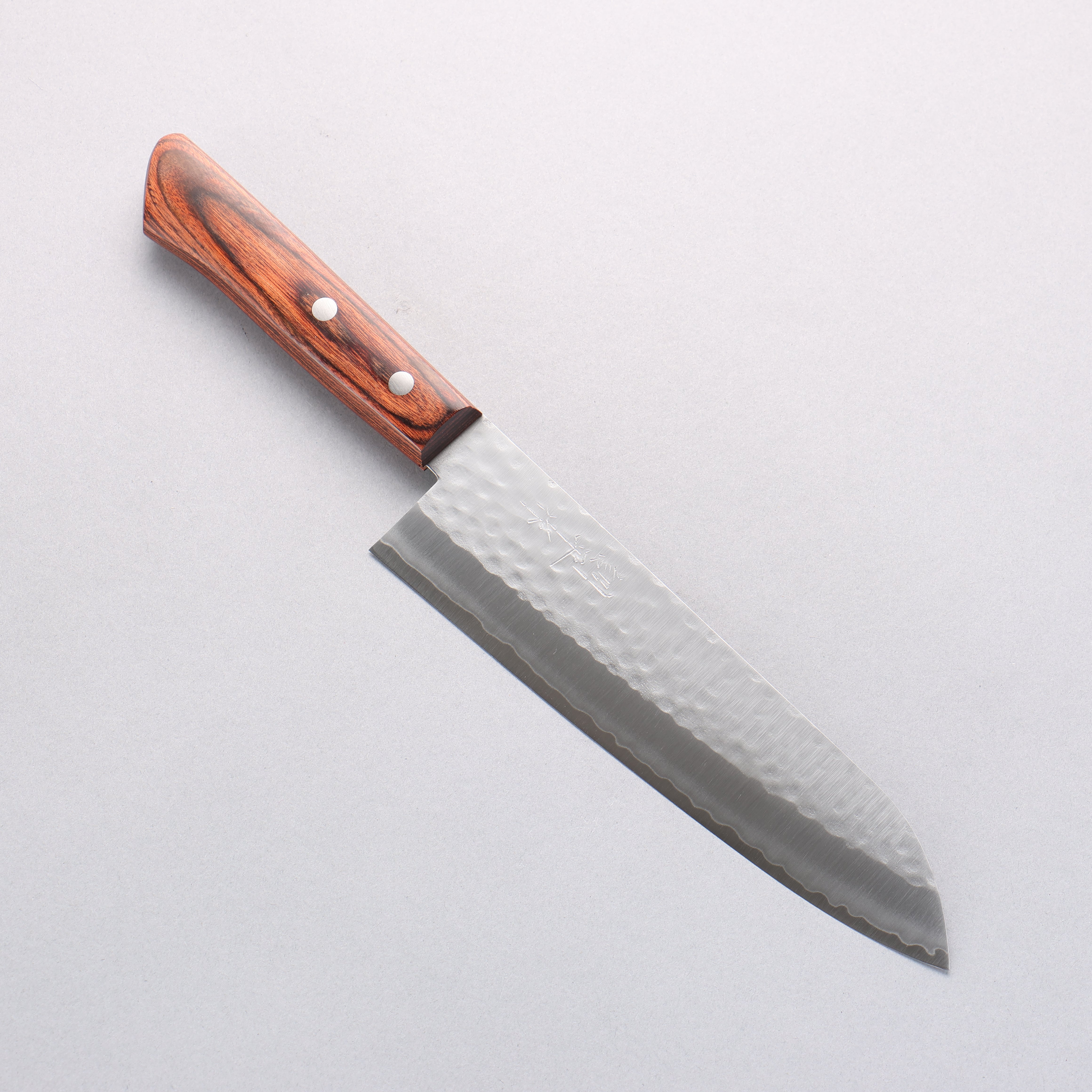 Premium Kunihira VG1 Hammered Gyuto 180mm Japanese Chef Knife with Mahogany Handle - Perfect for Sushi, Meat Slicing & Professional Kitchen Use