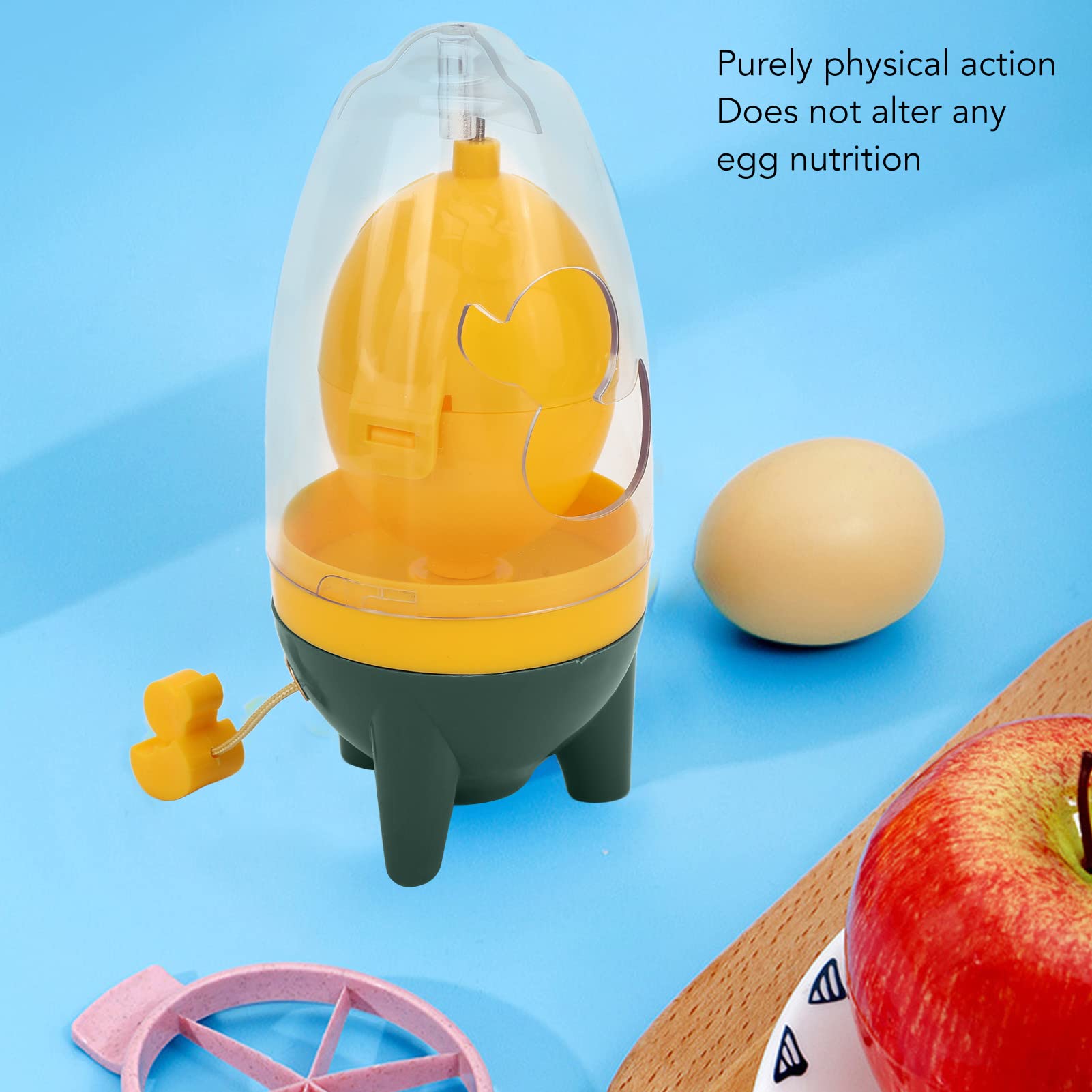 BORDSTRACT Egg Spinner - Portable Golden Egg Maker with High Torsion Rotation, Homogeneous Mixer for Baking & Cooking (Dark Green) - Perfect for Kitchen, Restaurants & DIY Egg Decorations