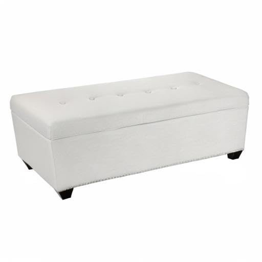 MJL Furniture Upholstered Shoe Storage Bench with Removable Cushion - Platinum Gray, Modern Entryway Bench for Hallway, Living Room & Bedroom Organization
