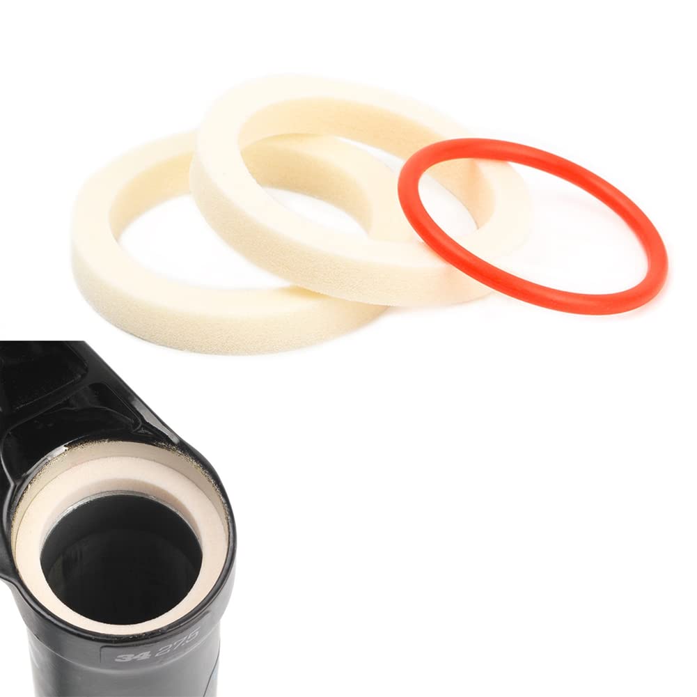 SEADEAR 2 Pack Bike Front Fork Dust Wipers - 36mm Suspension Foam Seals with O-Ring for MTB, Mountain & Road Bicycles | Prevent Dirt & Debris for Smooth Riding