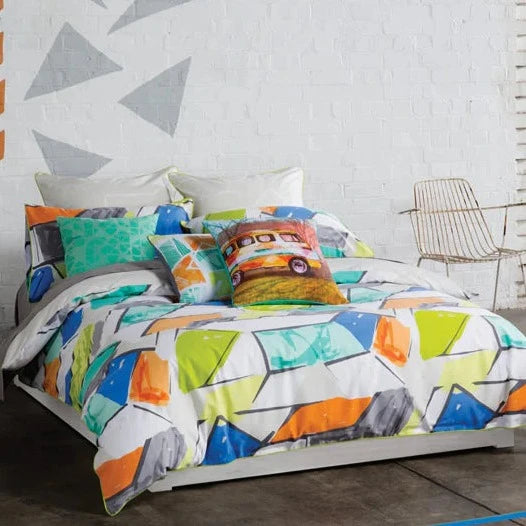 KAS Addy Multi European Pillowcase - Soft & Stylish Bedding for Home Decor, Hotel, and Airbnb Use