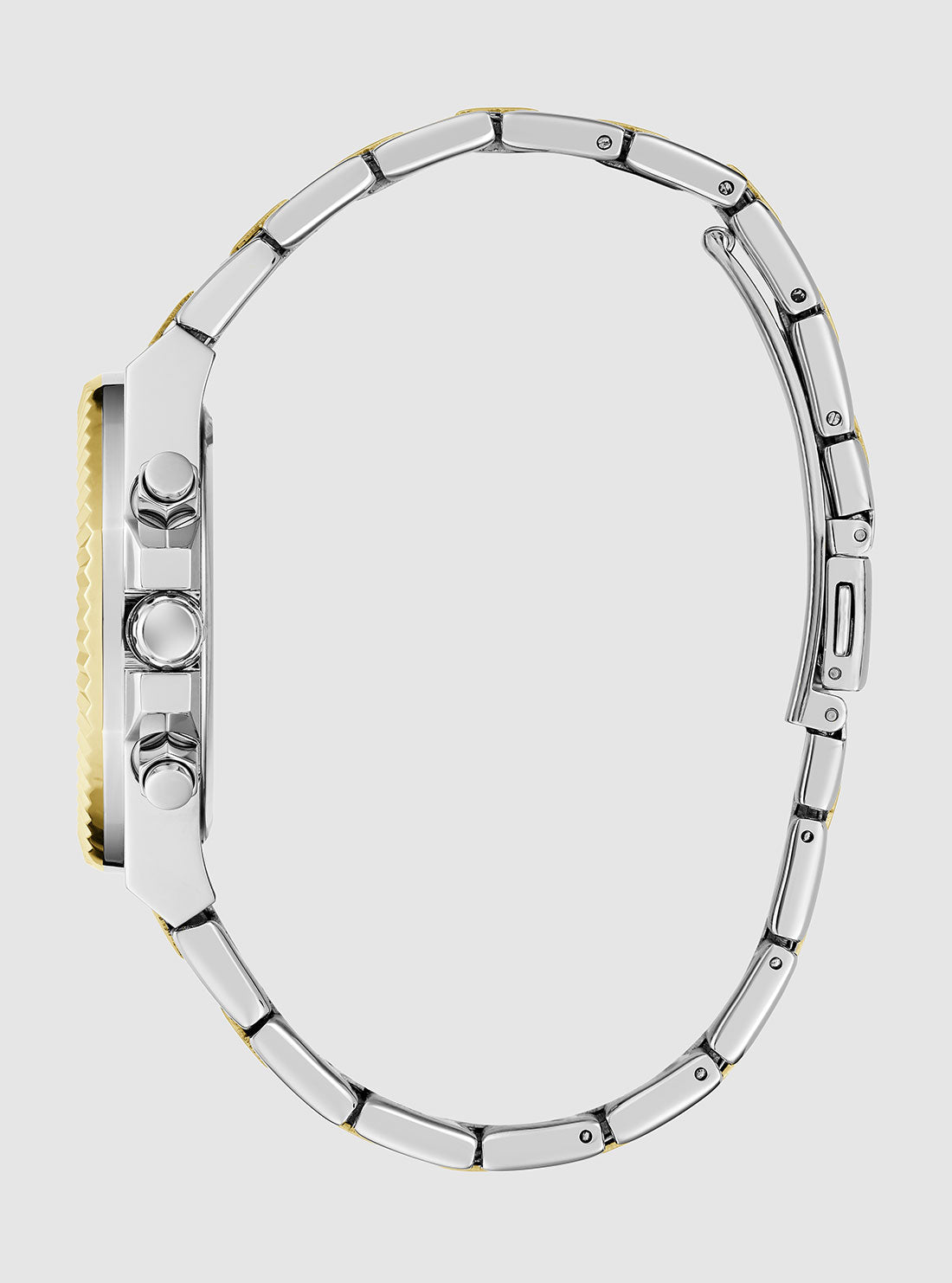 Gold Silver Equality Link Watch for Men & Women - Elegant Unisex Stainless Steel Bracelet Watch - Perfect for Business, Casual & Formal Occasions