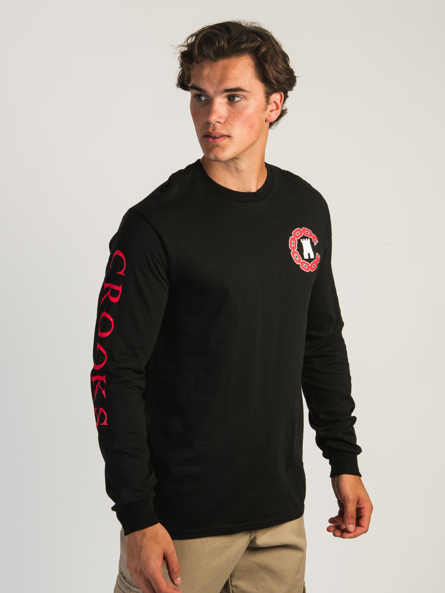 Crooks & Castles Core Long Sleeve T-Shirt for Men - Premium Cotton Streetwear - Perfect for Casual Outfits & Urban Fashion