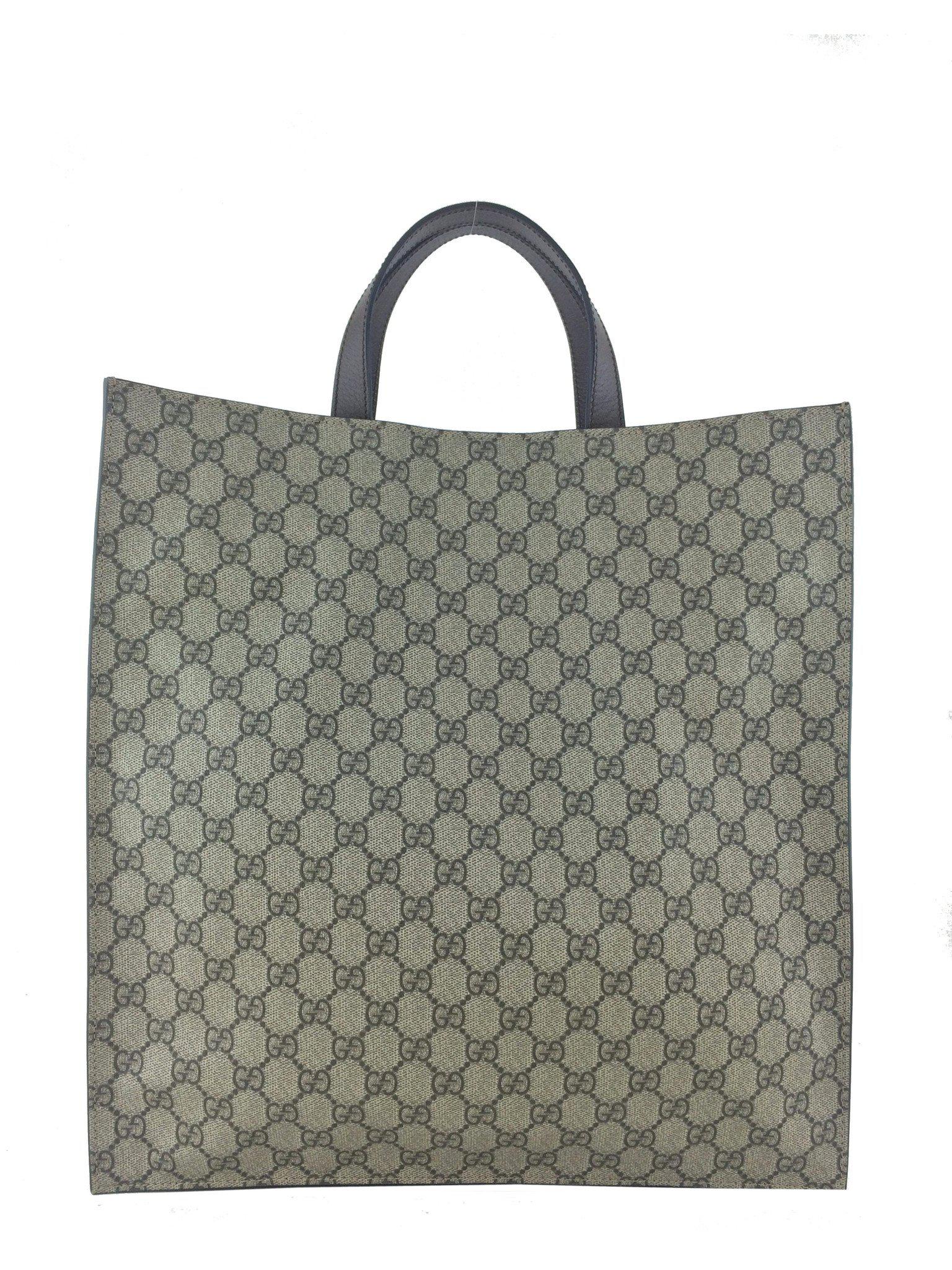 Gucci Floral Embroidered GG Supreme Tote Bag for Women - Luxury Designer Handbag for Work, Travel & Everyday Use