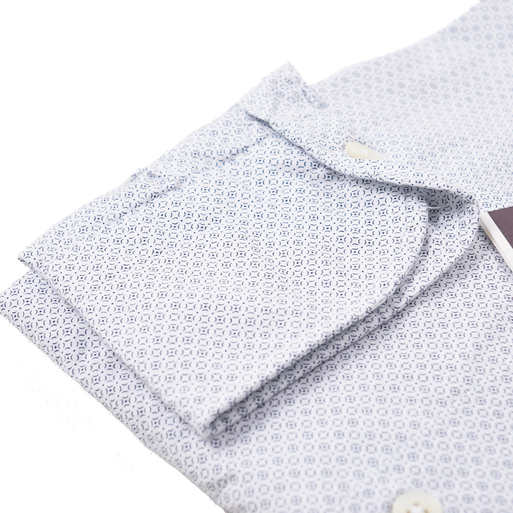 Stylish Roda Jacquard Print Cotton Shirt for Men - Breathable & Comfortable Casual Wear - Perfect for Office, Dating & Outdoor Activities