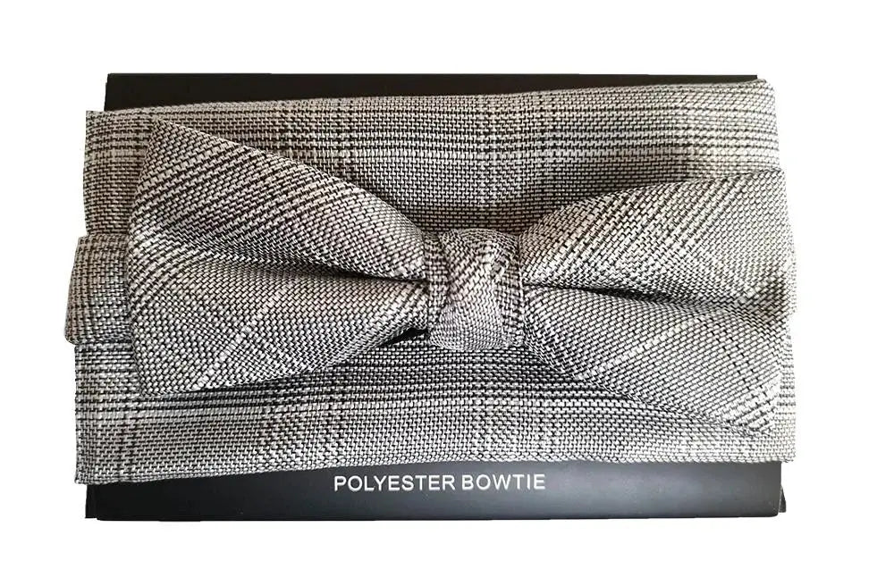 Elegant Black Slim Silk Bow Tie and Pocket Square Set for Men - Perfect for Weddings, Prom & Formal Events