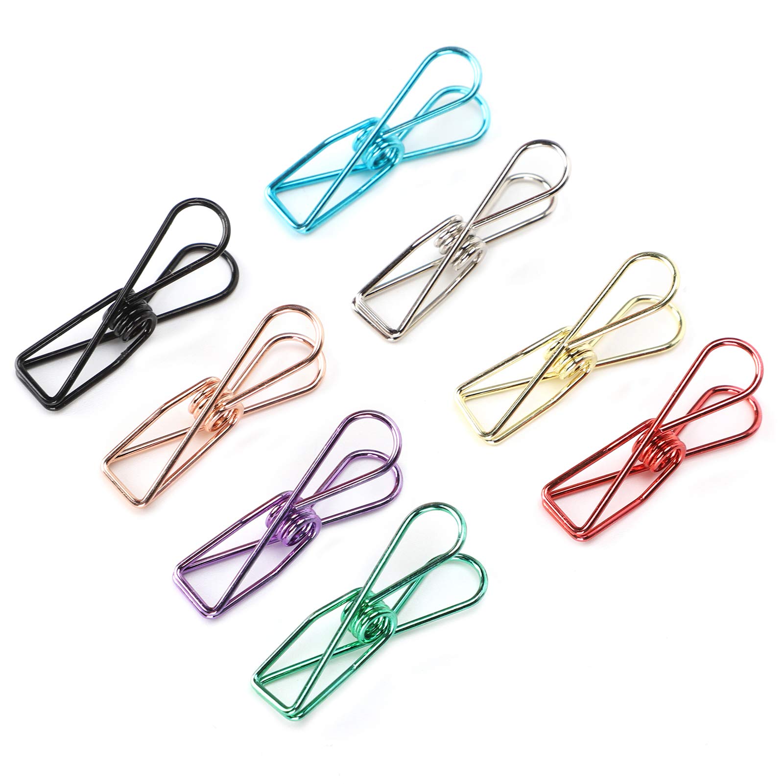 40Pcs Heavy Duty Metal Binder Clips for Paper, Documents, Money - Office, School, Travel, Home & Outdoor Organization - Durable Utility Clips for Bulletin Boards, Crafts, DIY Projects