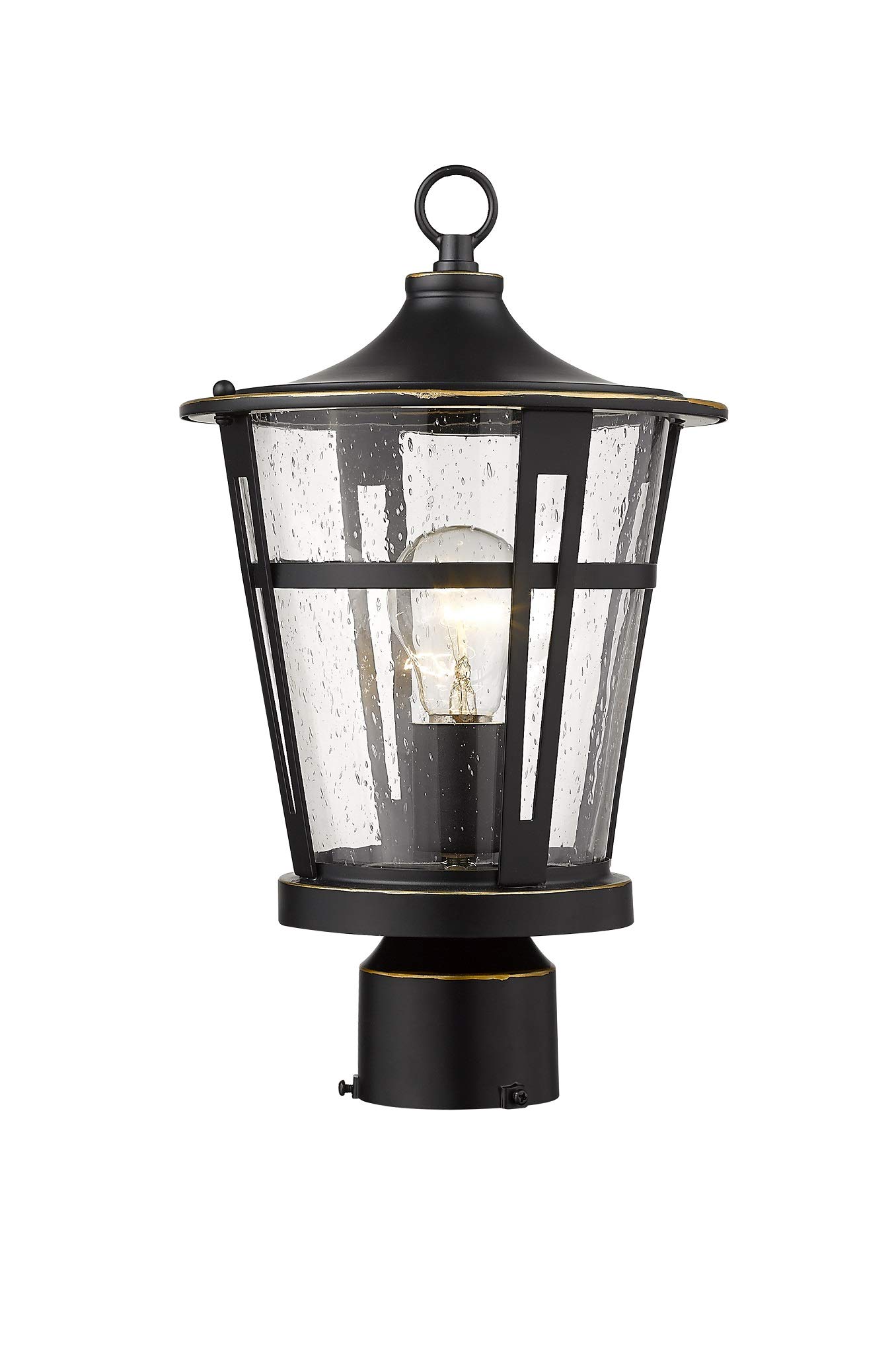 Best Outdoor Post Light Fixtures - Durable Exterior 1-Light Pillar Lamp for Patio, Garden Pathway & Driveway | Weatherproof Landscape Lighting for Home & Commercial Use