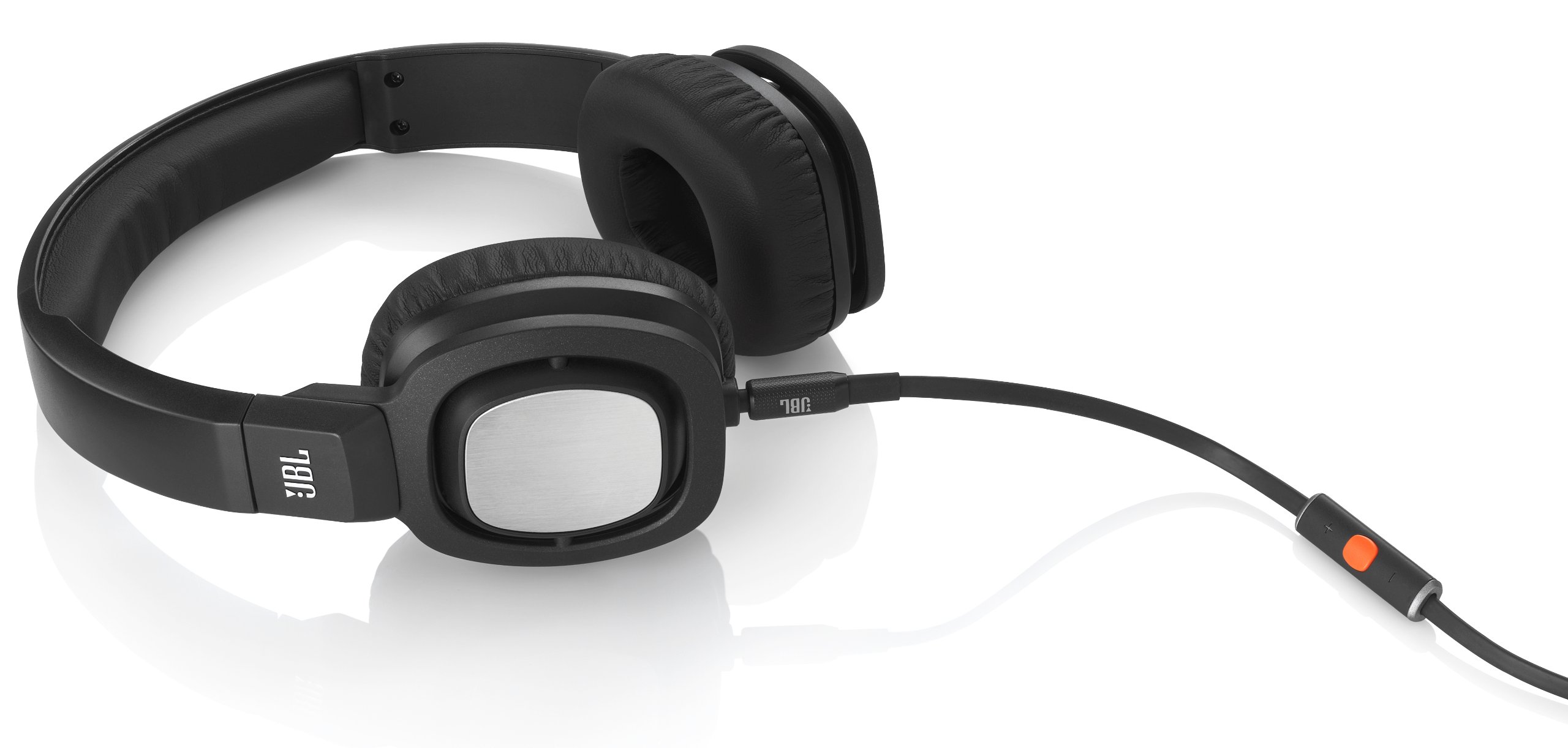 JBL J55i High-Performance On-Ear Headphones with Powerful JBL Drivers, Rotatable Ear Cups & Built-in Mic - Black | Perfect for Music, Gaming & Travel