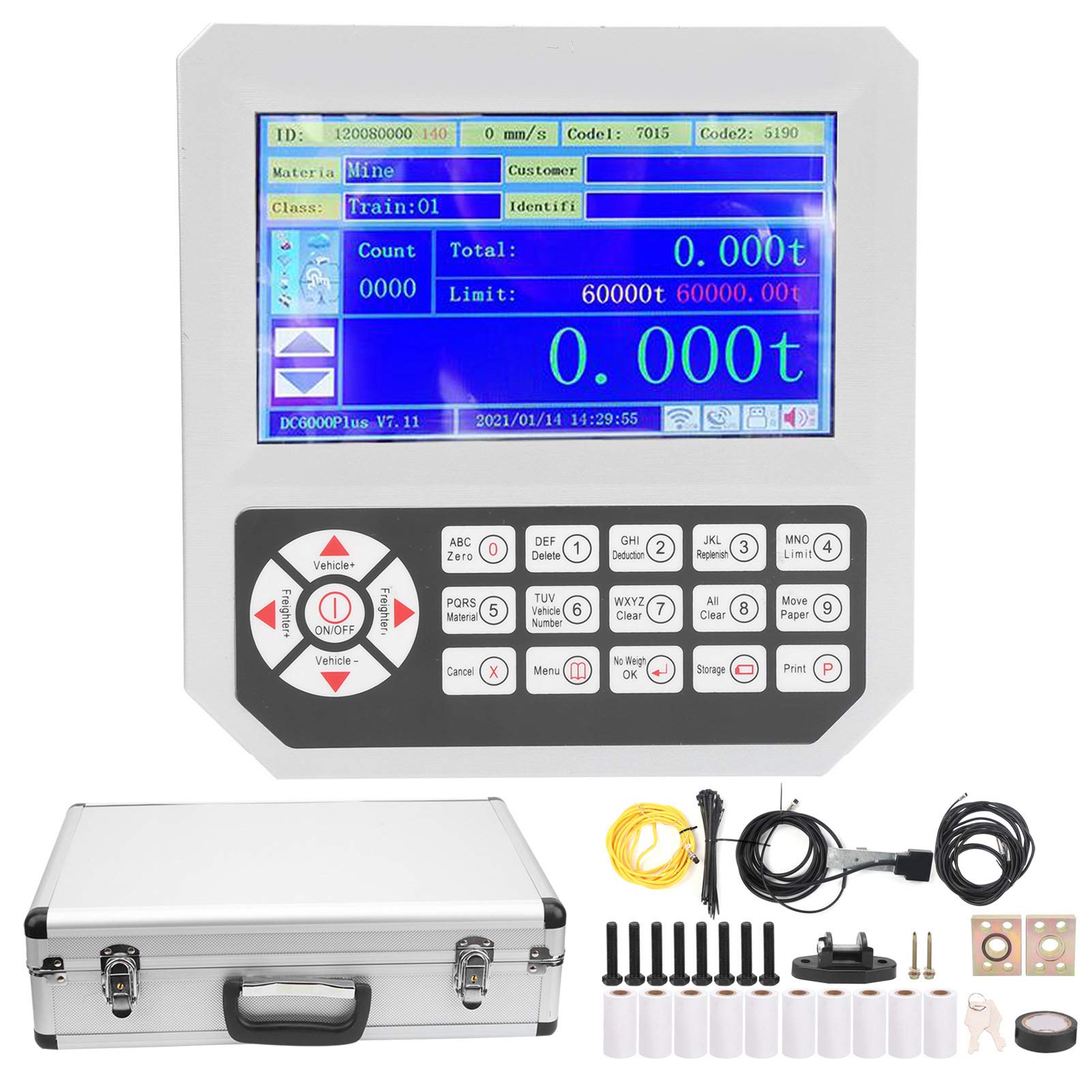 High Accuracy Forklift Electronic Scale - Industrial Loader Weighing System with Accessories & Manual | Warehouse, Logistics & Construction Use