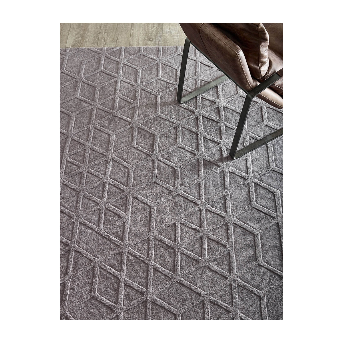 Premium Handmade Lima Rug - Soft Grey Bohemian Area Rug for Living Room, Bedroom & Nursery - Non-Slip Eco-Friendly Jute Backing - 5'x8' Modern Boho Chic Home Decor
