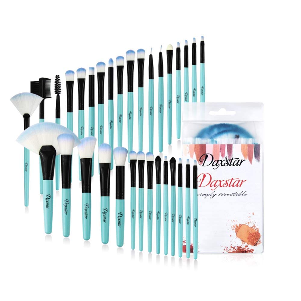32-Piece Professional Makeup Brush Set - Eyeshadow, Foundation, Concealer, Eyelash & Blusher Brushes for Beginners & Experts | Perfect for Daily Makeup, Contouring & Special Occasions
