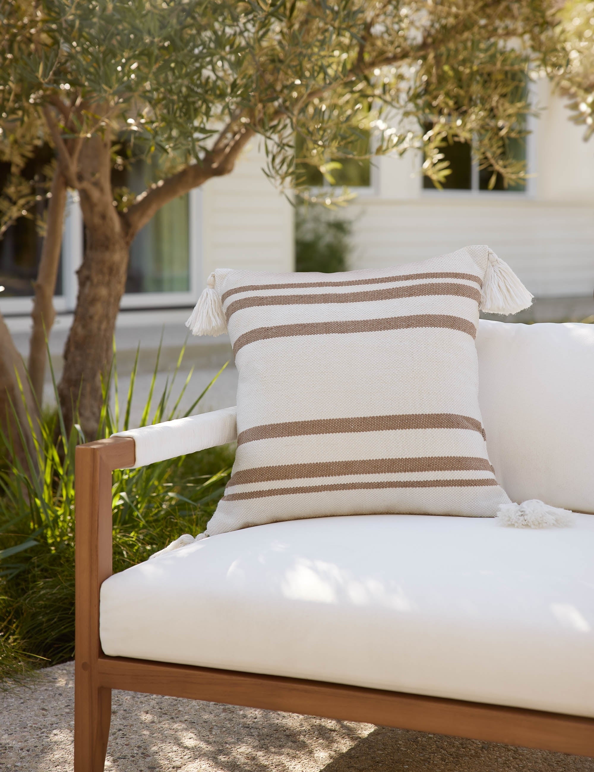 Premium Fez Indoor/Outdoor Decorative Throw Pillow - Waterproof & UV Resistant for Patio, Garden, Porch, and Living Room Decor
