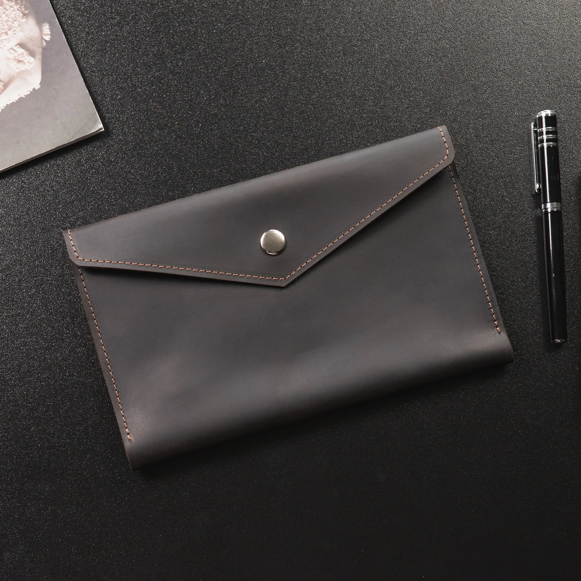 Genuine Leather Travel Wallet for Men & Women - RFID Blocking Passport Holder & Credit Card Organizer - Perfect for Airplane, Business Trips & Vacation Travel Accessories