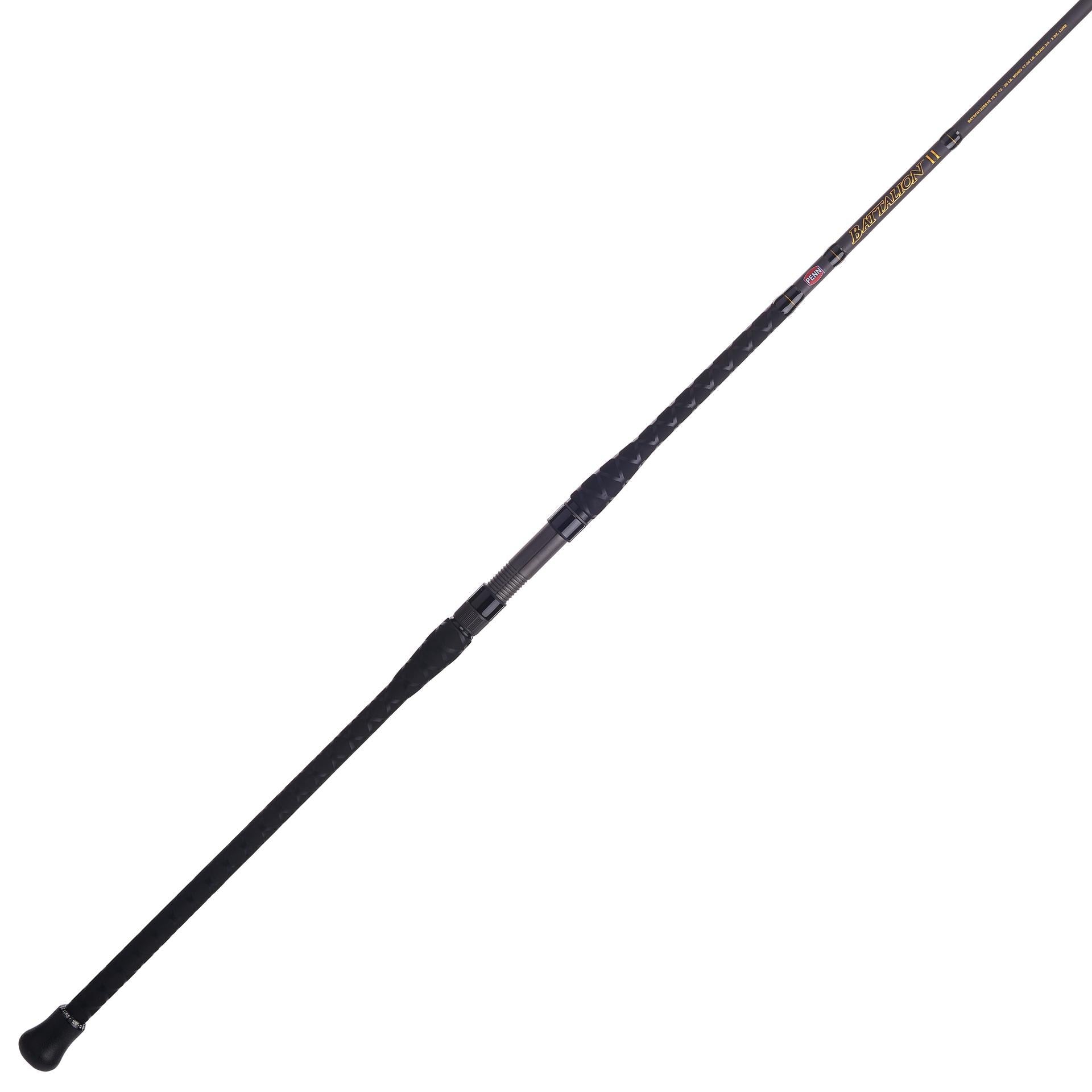 Battalion™ II Spinning Fishing Rod - Lightweight Graphite Freshwater & Saltwater Fishing Pole for Bass, Trout, Salmon | Perfect for Shore Fishing, Boat Fishing & Kayak Angling