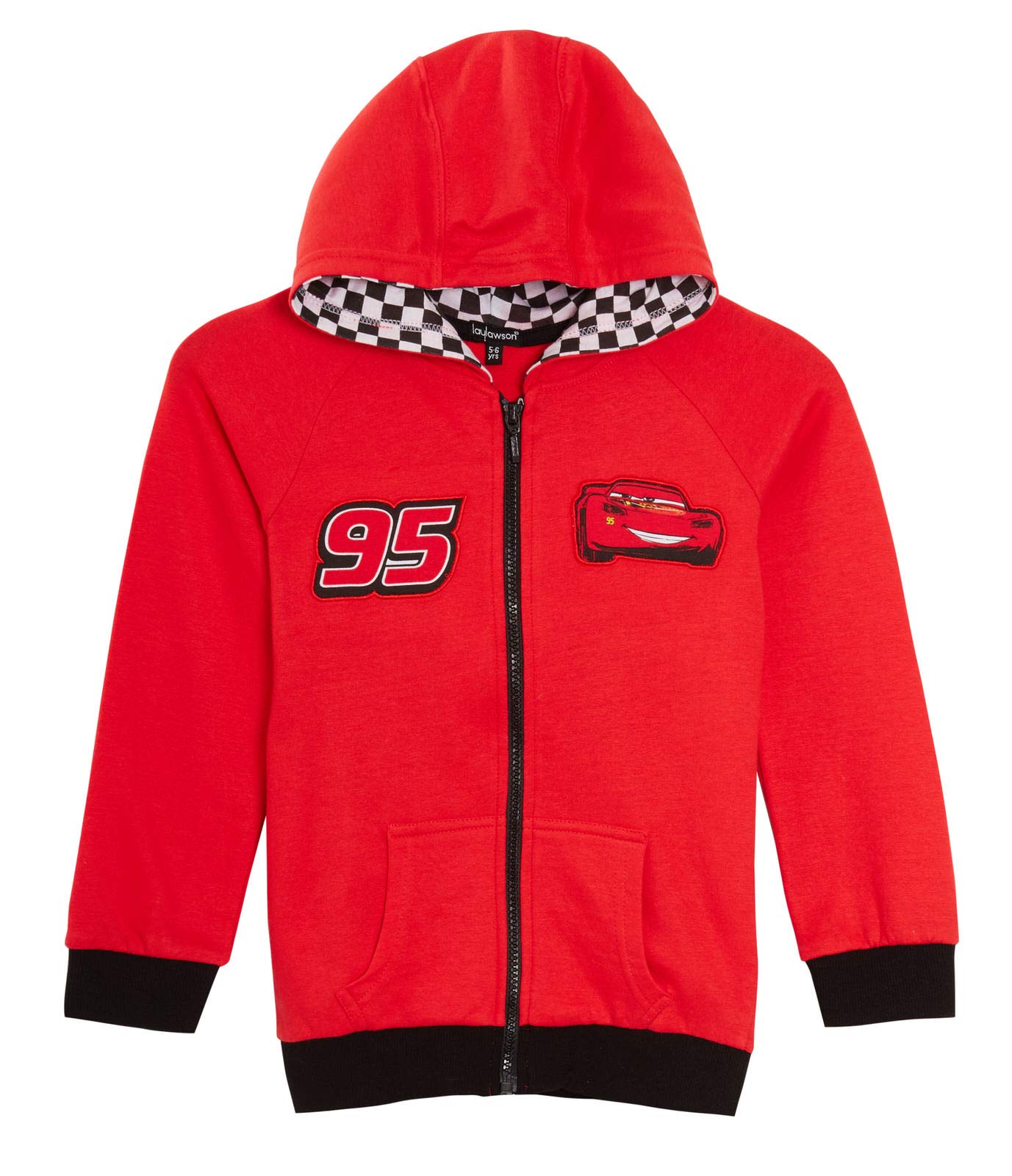 Disney Cars Lightning McQueen Boys' Full Zip Hooded Jacket - Kids' Sweatshirt & Jumper for School, Play & Everyday Wear