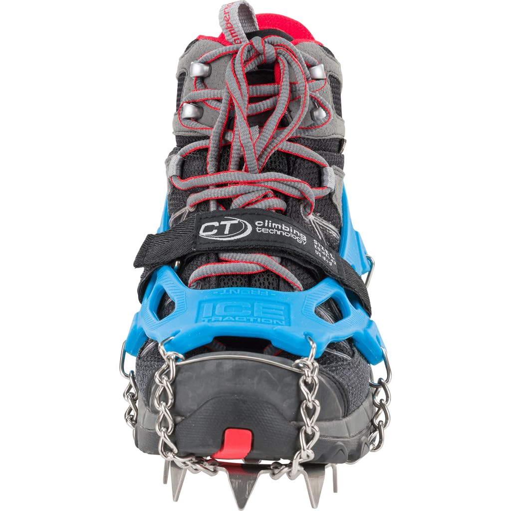 Climbing Technology Ice Traction Crampons - Lightweight Aluminum Crampons for Ice Climbing, Hiking & Mountaineering - Perfect for Winter Trails, Glacier Trekking & Snowy Mountain Adventures