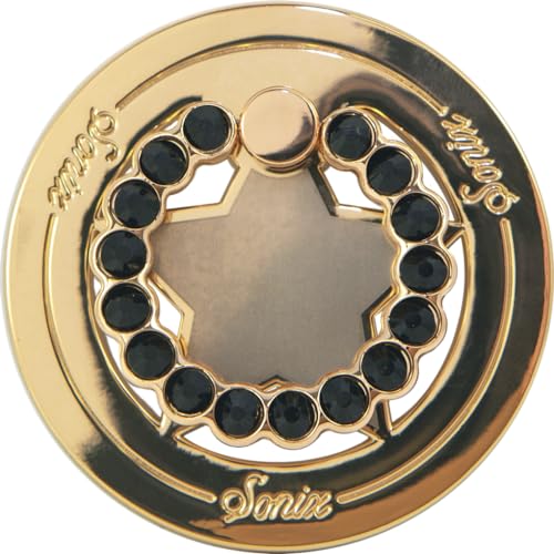 Gold Star / Black Rhinestone