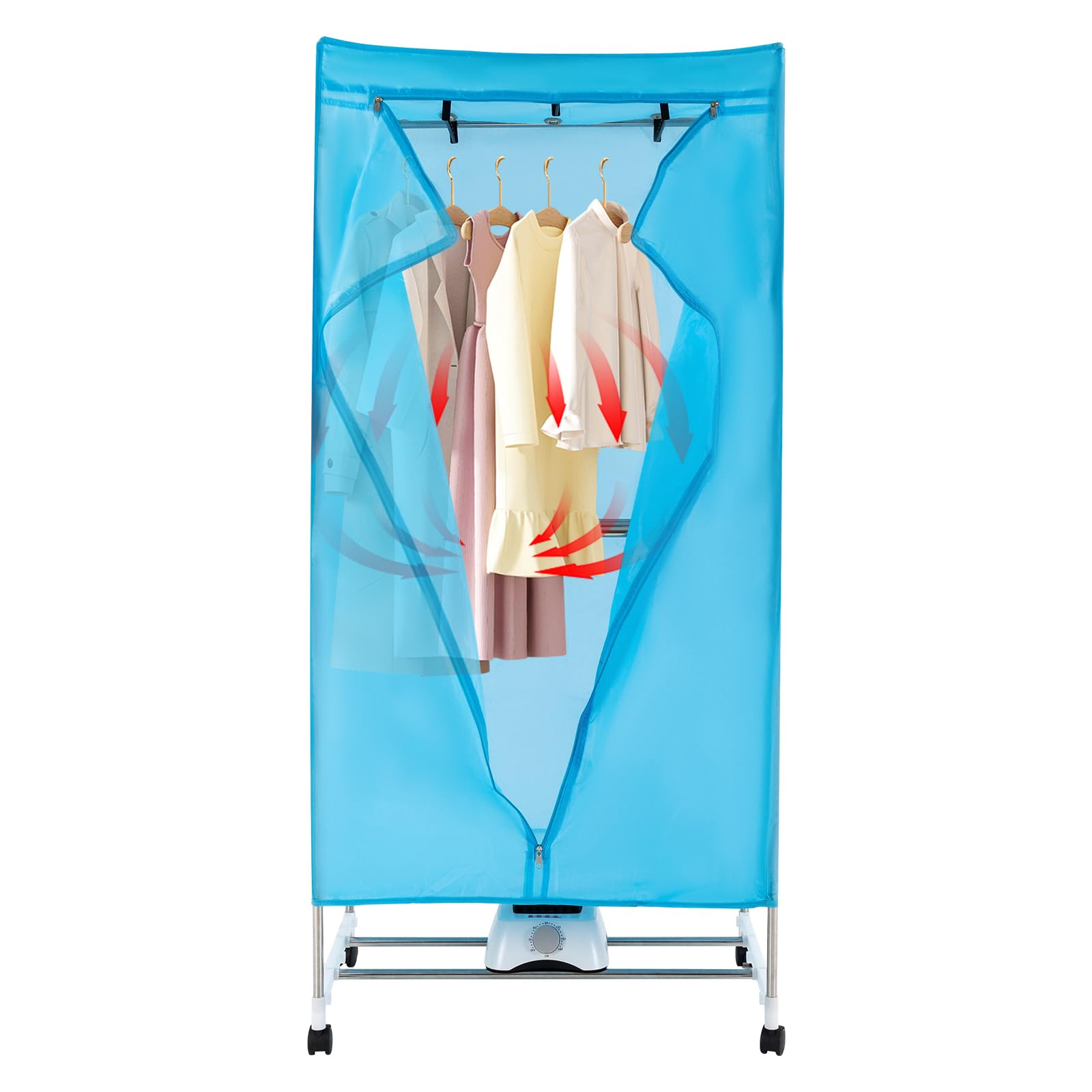Portable Electric Clothes Dryer - 1000W 110V Compact Laundry Drying Rack with Timer & Quiet Operation - Perfect for Home, Apartment, Dorm, RV & Travel Use