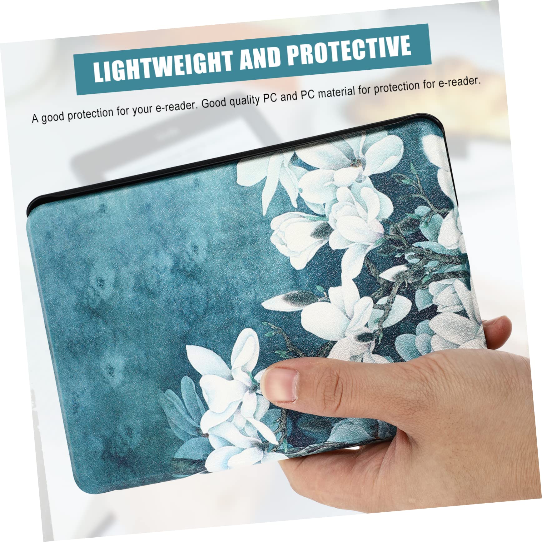 Premium HEMOTON E-Reader Cover with Screen Protector - Waterproof & Breathable Leather Case for 4