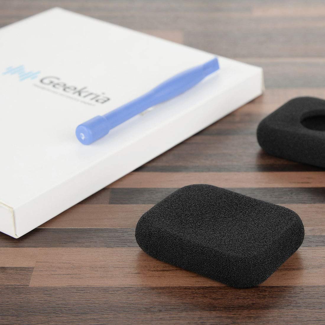 Geekria QuickFit Foam Replacement Ear Pads for Bang & Olufsen B&O Form 2 Headphones - Premium Comfort Memory Foam Ear Cushions, Noise Isolation Headset Earpads, Durable Ear Cups Cover Repair Parts (Black) - Perfect for Gaming, Music, Travel & Office Use