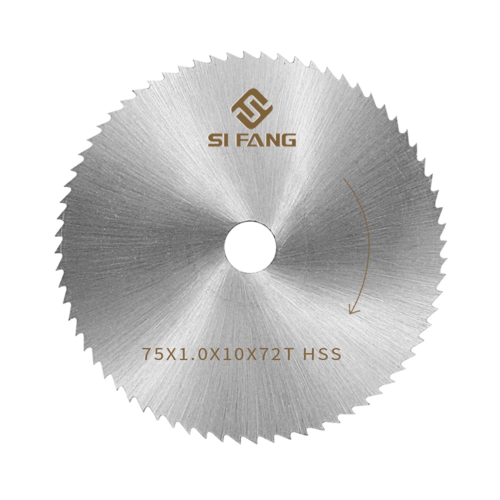 3-Inch HSS Circular Saw Blade 72T for Angle Grinder - Metal, Wood & Plastic Cutting Disc with 3/8-Inch Arbor - Perfect for DIY Projects, Home Renovation & Professional Metalworking
