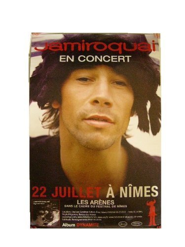 Jamiroquai Concert Tour Poster - Vintage Head Shot French Edition | Perfect for Music Lovers & Home Decor