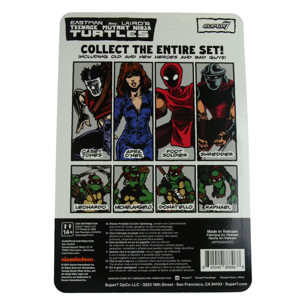 TMNT Foot Soldier Comic Color ReAction Figure Wave 11 - Teenage Mutant Ninja Turtles Collectible Action Figure for Display & Play